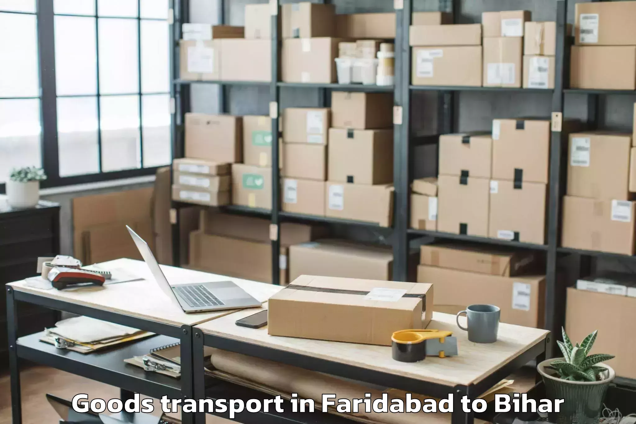 Faridabad to Paraiya Goods Transport